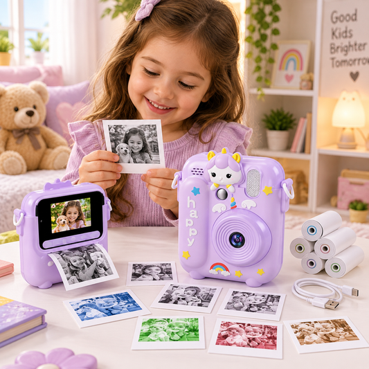 HD Display Children Instant Print Camera