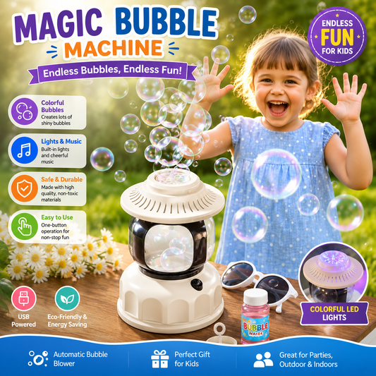 Rechargeable Bubble Lamp Blaster Maker Night Light