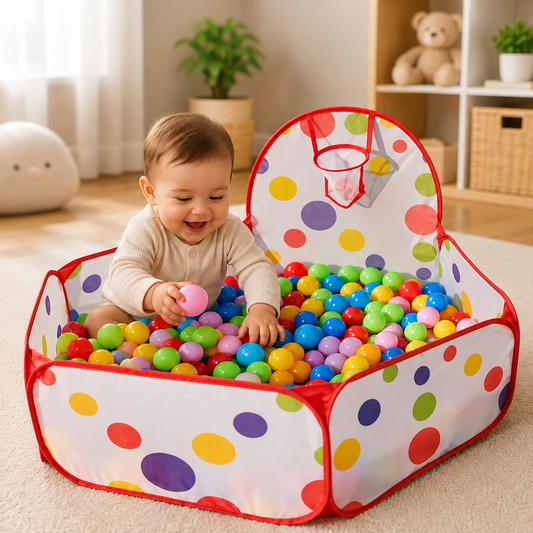 Happy Hoop Hexagon Ball Pit Play Tent With 50 Balls