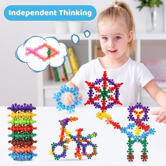 Colorful Snowflake Building Blocks 83pcs