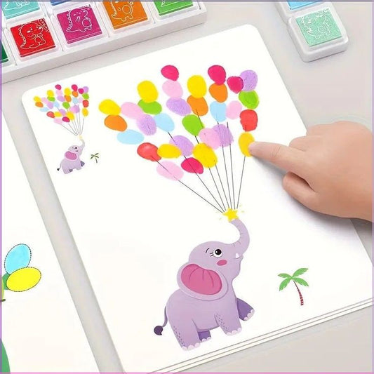 Finger Painting Color Book Set