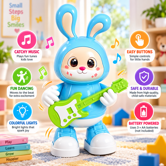 Dancing & Musical Guitarist Rabbit