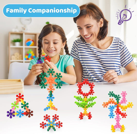 Colorful Snowflake Building Blocks 83pcs