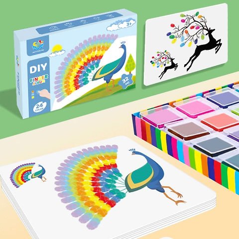 Finger Painting Color Book Set