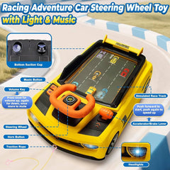Duck Themed Car Racing Adventure Steering Wheel