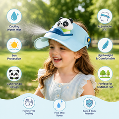 Cute Cartoon Panda Sun Visor Hat