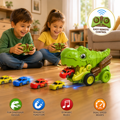 RC Dinosaur Snake Game With 6Pcs Magnetic Cars