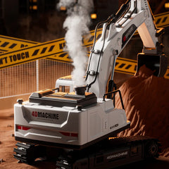 2.4GHz RC Diecast Excavator With Smoke
