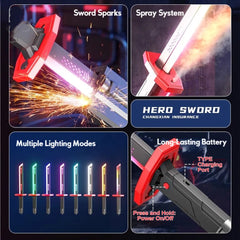 Spark Blade LED Light Up Katana Sword