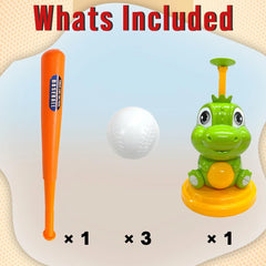 Cartoon Dinosaur Baseball Pitching Machine