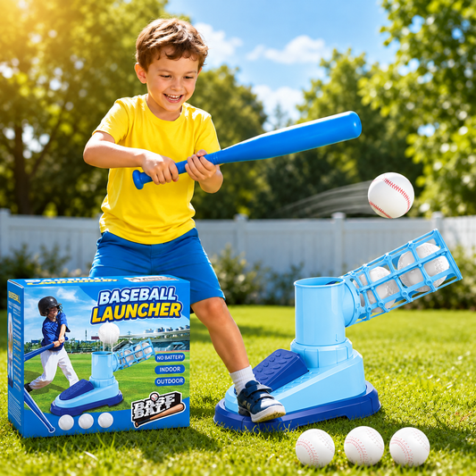 Pop Pitch Plastic Baseball Training Toy Set