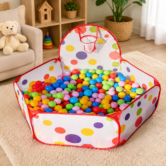Happy Hoop Hexagon Ball Pit Play Tent With 50 Balls