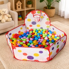 Happy Hoop Hexagon Ball Pit Play Tent With 50 Balls