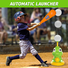 Cartoon Dinosaur Baseball Pitching Machine