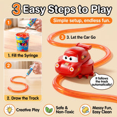 DIY Slime Track Automatic Race Car