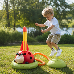 3-in-1 Ladybug Jump, Toss & Rocket Launcher