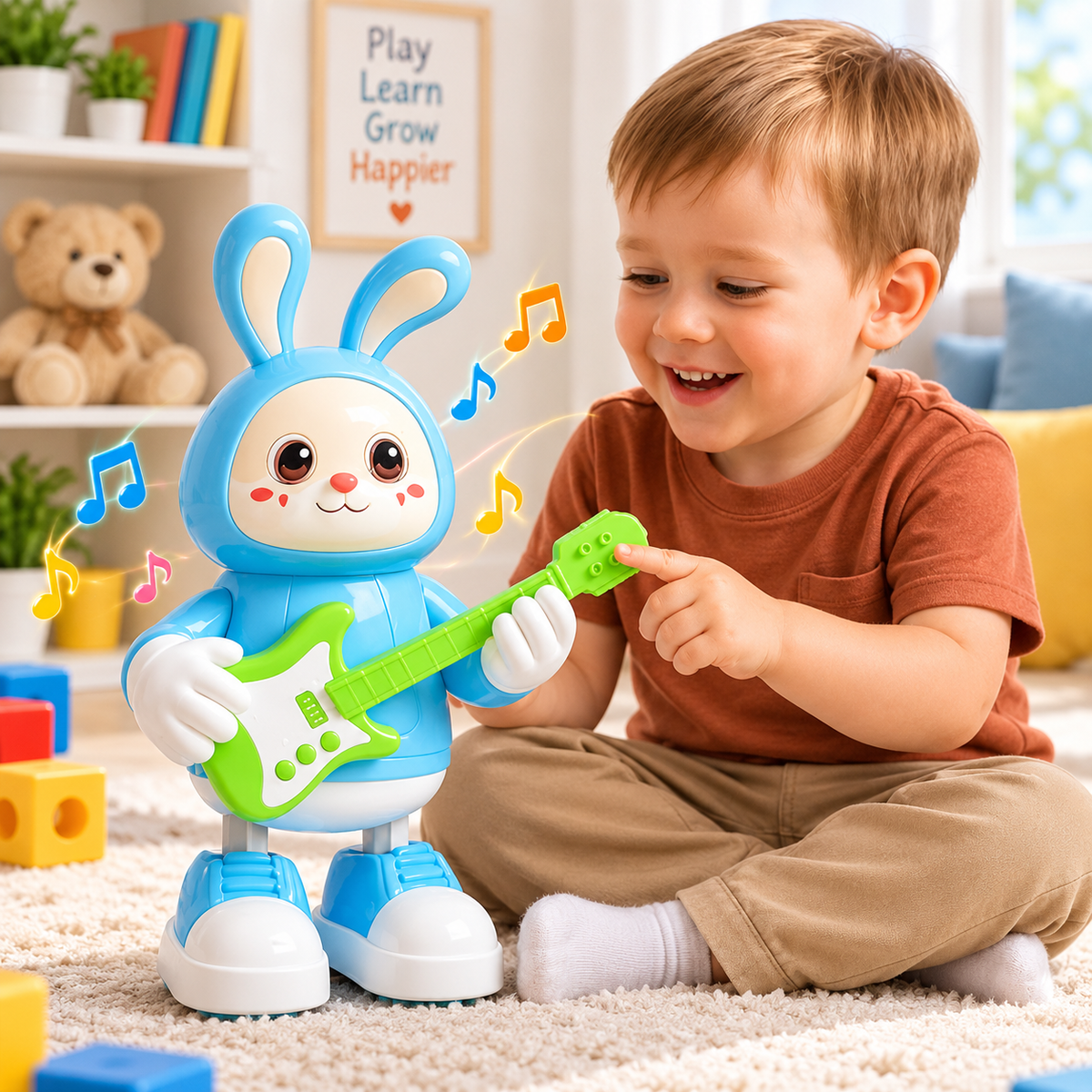 Dancing & Musical Guitarist Rabbit
