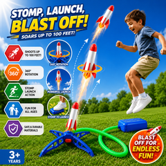 Kids Air Rocket Launcher Outdoor Jump Toy