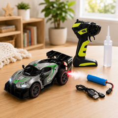 2.4G alloy remote control high-speed spray car