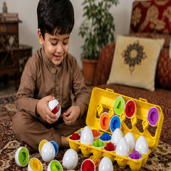 Shape and Color Matching Eggs